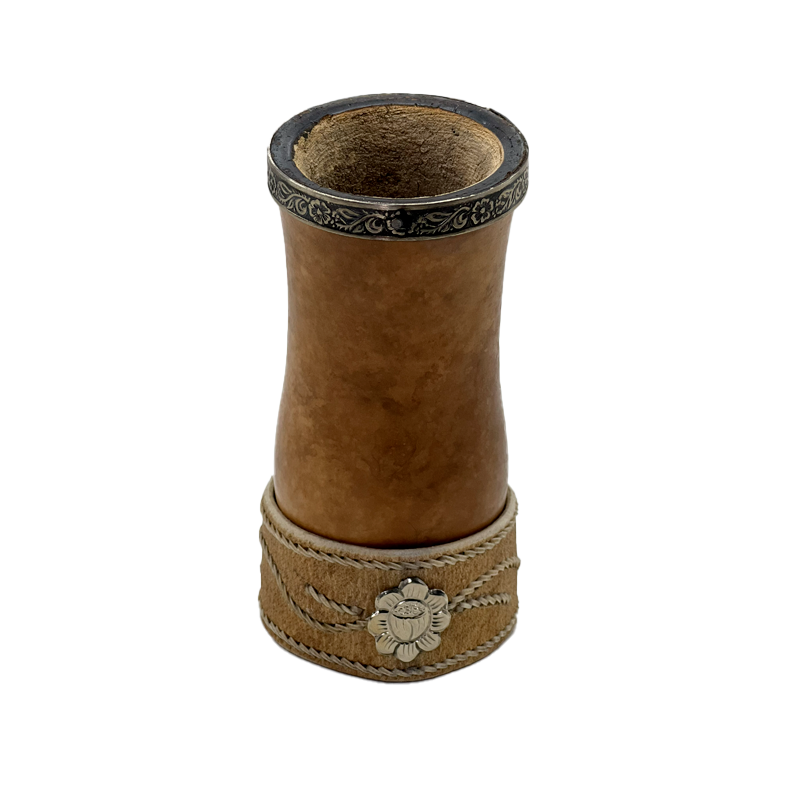Cuia bago de touro em alpaca